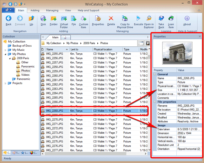 how to change catalog folder icon in wincatalog 2016