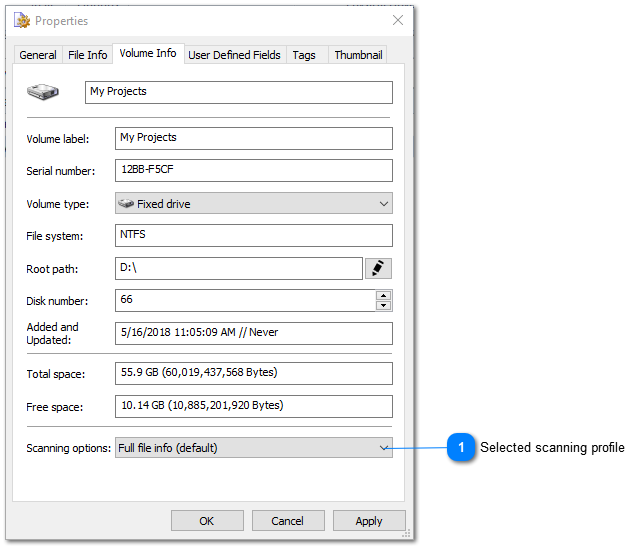 Switching between Scanning Profiles