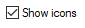 6. Show icons (for catalog tabs)
