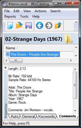 WinCatalog 2009 with Mp3 Tags