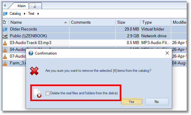 File Operation Queue - Confirm Delete