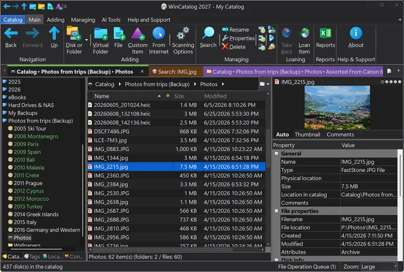 WinCatalog 2027 with the dark theme. Many of you asked for it, and it's almost ready.