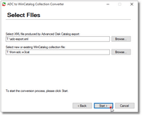 Advanced Disk Catalog to WinCatalog Converter Step 2